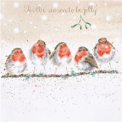 Wrendale Christmas Card - Tis' The Season To Be Jolly